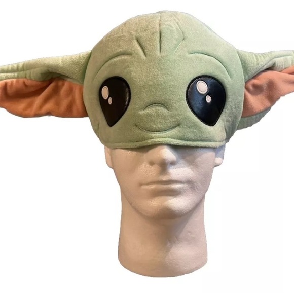 Baby Yoda Grogu Plush Adjustable Hat Disney Park Star Wars Mandalorian RARE - Picture 1 of 3